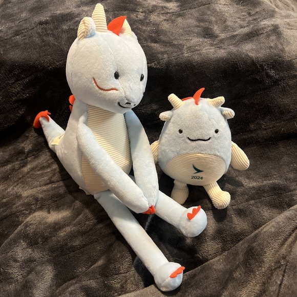 Other - Cathay Pacific Airway'sDaddy & Baby Dragon Soft Toy 2024 Year Of The Dragon Toys